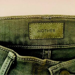 Mother step gray denim Green